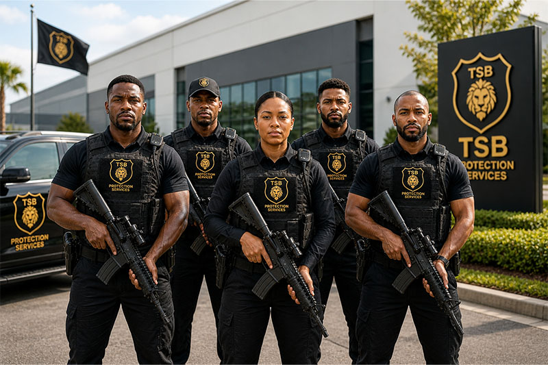 TSB Protection Services professional security personnel ready for deployment in Gauteng
