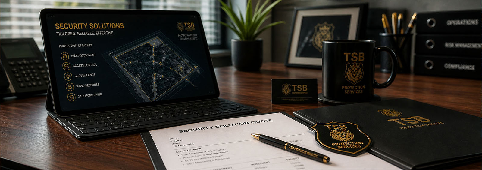 TSB Protection Services professional security quote request - get customized protection solutions