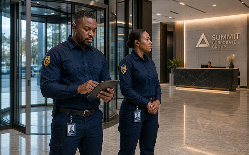 TSB Protection Services corporate security team protecting executive leadership and corporate headquarters