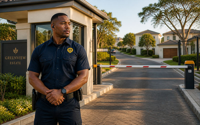 TSB Protection Services residential security team protecting gated communities and estates