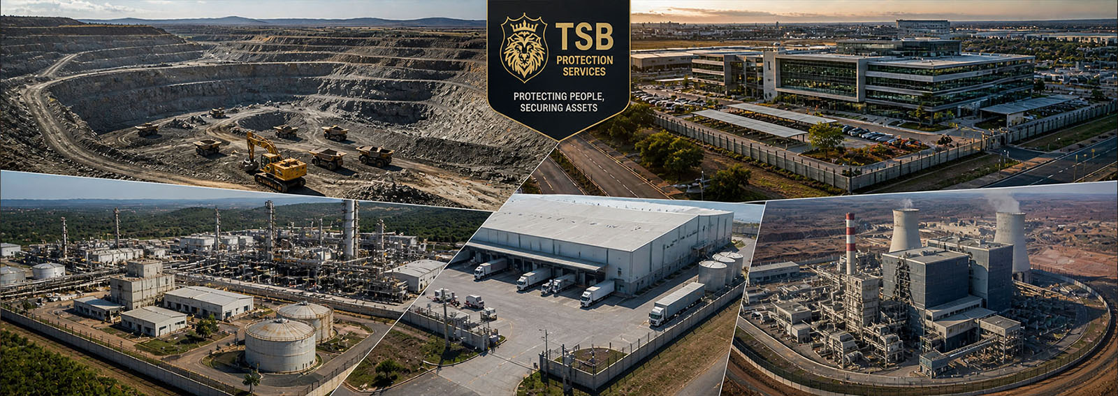 TSB Protection Services providing specialized security solutions for various industries across South Africa and Southern Africa