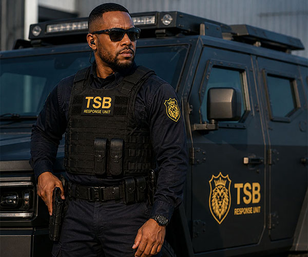 TSB Protection Services armed response coverage areas across South Africa