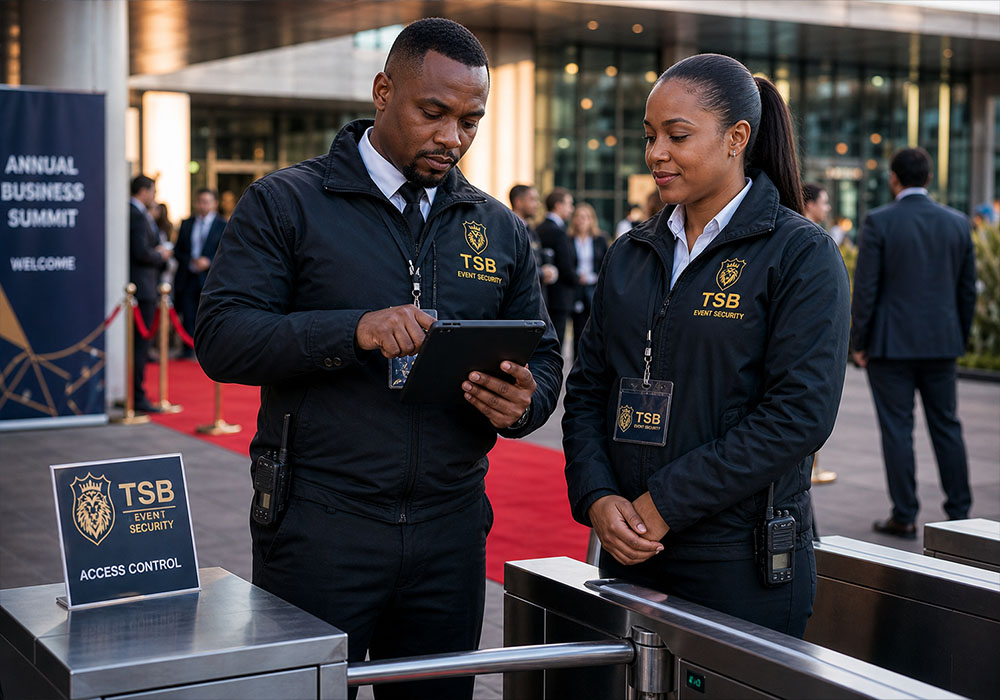 TSB Protection Services event security and crowd management team