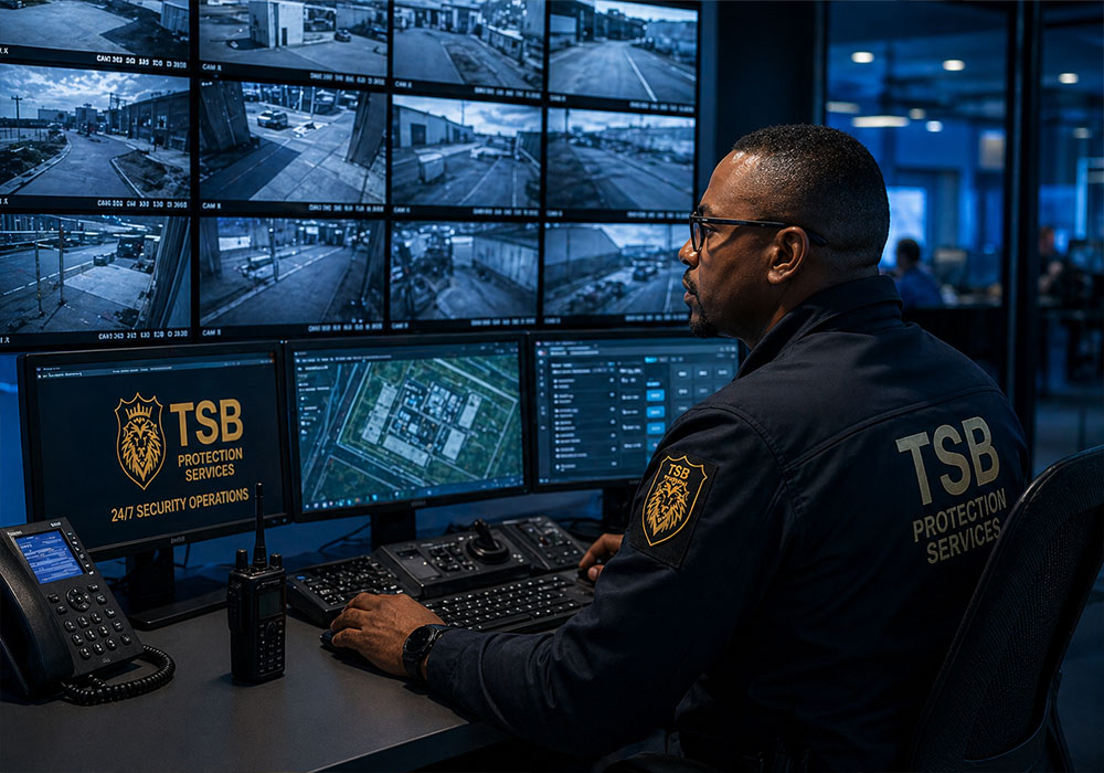 TSB Protection Services surveillance and monitoring control room operations