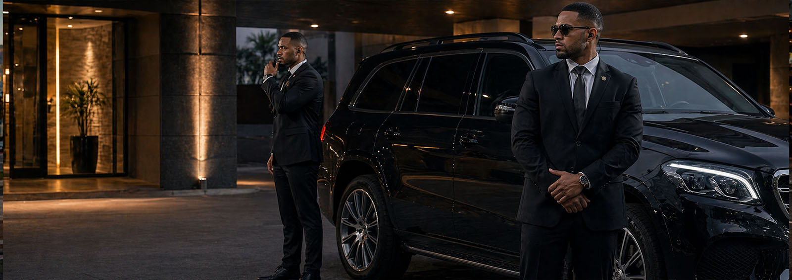 TSB Protection Services VIP executive protection team providing close protection security for high-profile clients