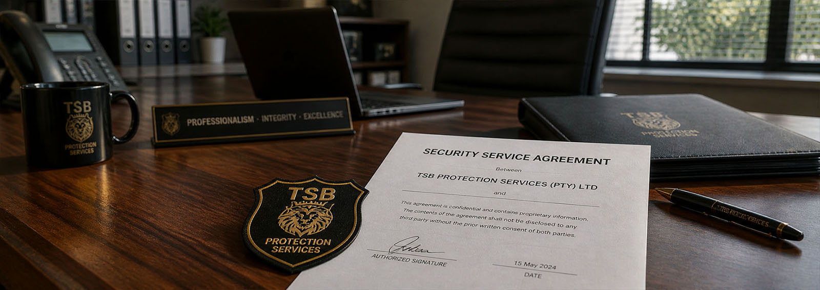 TSB Protection Services terms and conditions legal page - security service agreement documentation